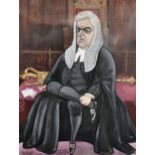 Ralph Sallon (1899-1999) British. "The Rt Hon Viscount Kilmuir, the Lord High Chancellor",