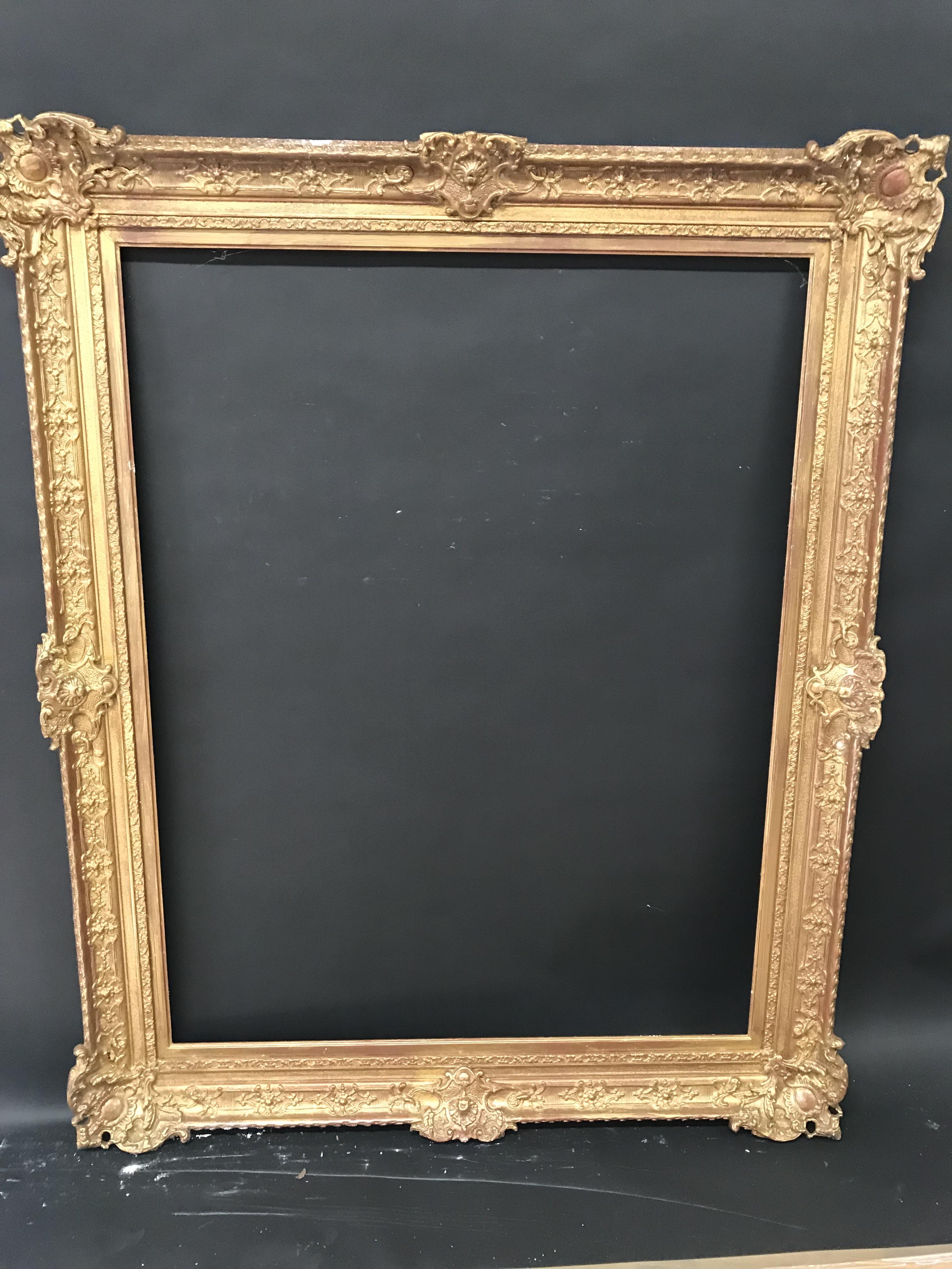 19th Century English School. A Gilt Composition Frame, with Swept Centres and Corners, 45.75" x 35. - Image 2 of 3