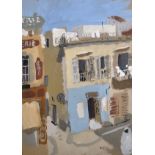 20th Century French School. A North African Village, Gouache, 20.25" x 14.25".