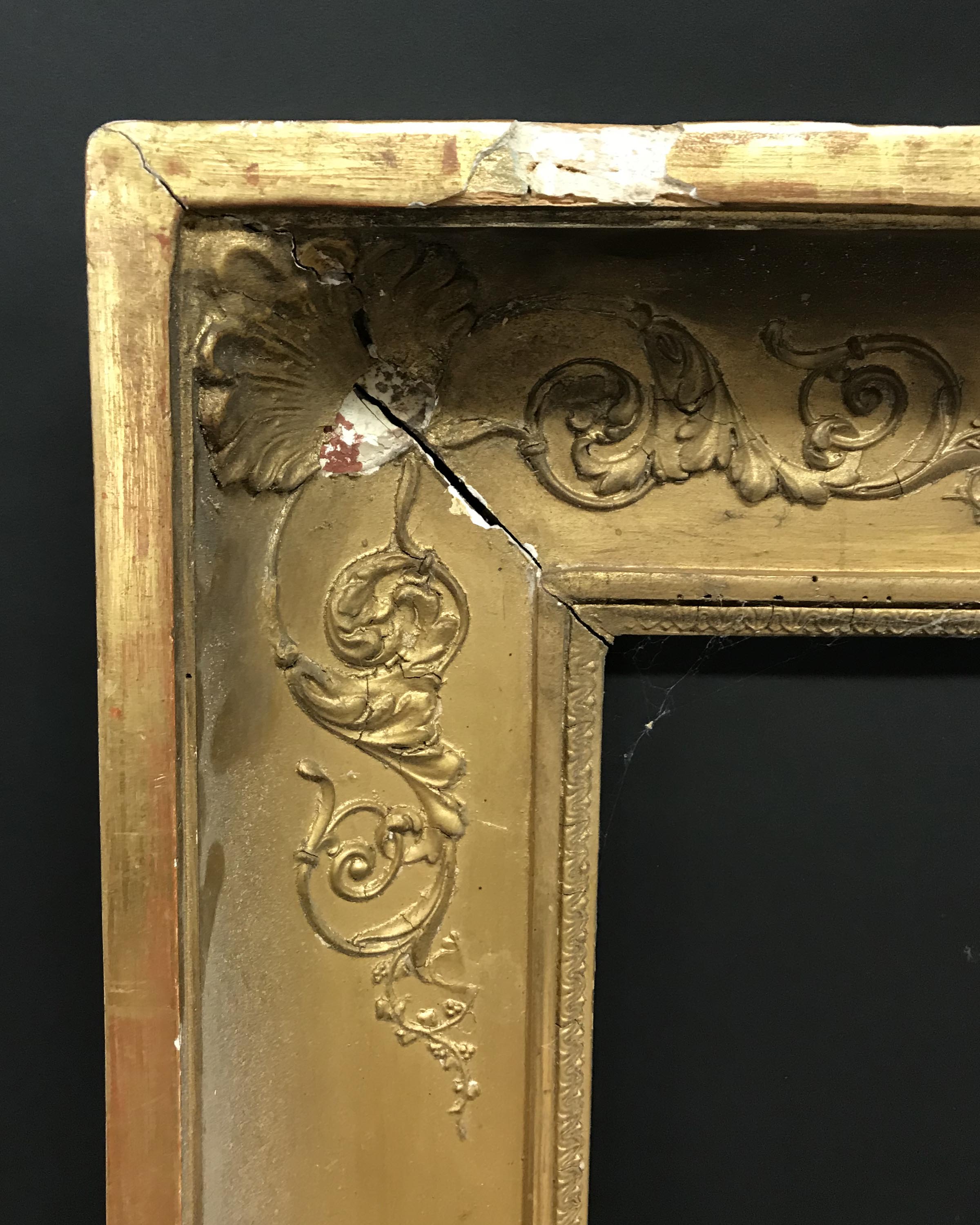 19th Century French School. A Gilt Empire Frame, 36" x 28" (rebate).