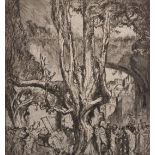 Sir Frank William Brangwyn (1867-1956) British. "Via Dolorosa", Etching, Signed in Pencil, Unframed,