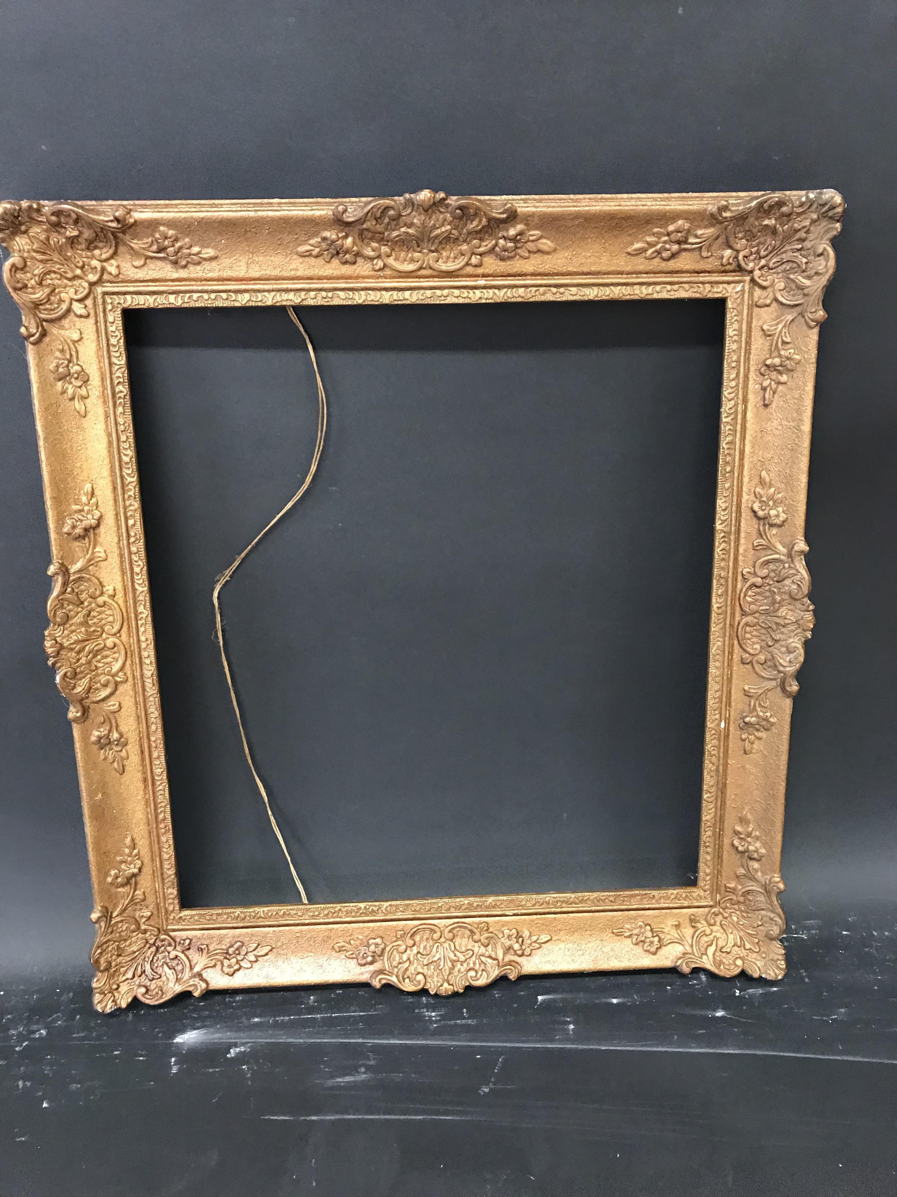 20th Century English School. A Gilt Composition Frame, with Swept Centres and Corners, 21.25" x 19. - Image 2 of 3