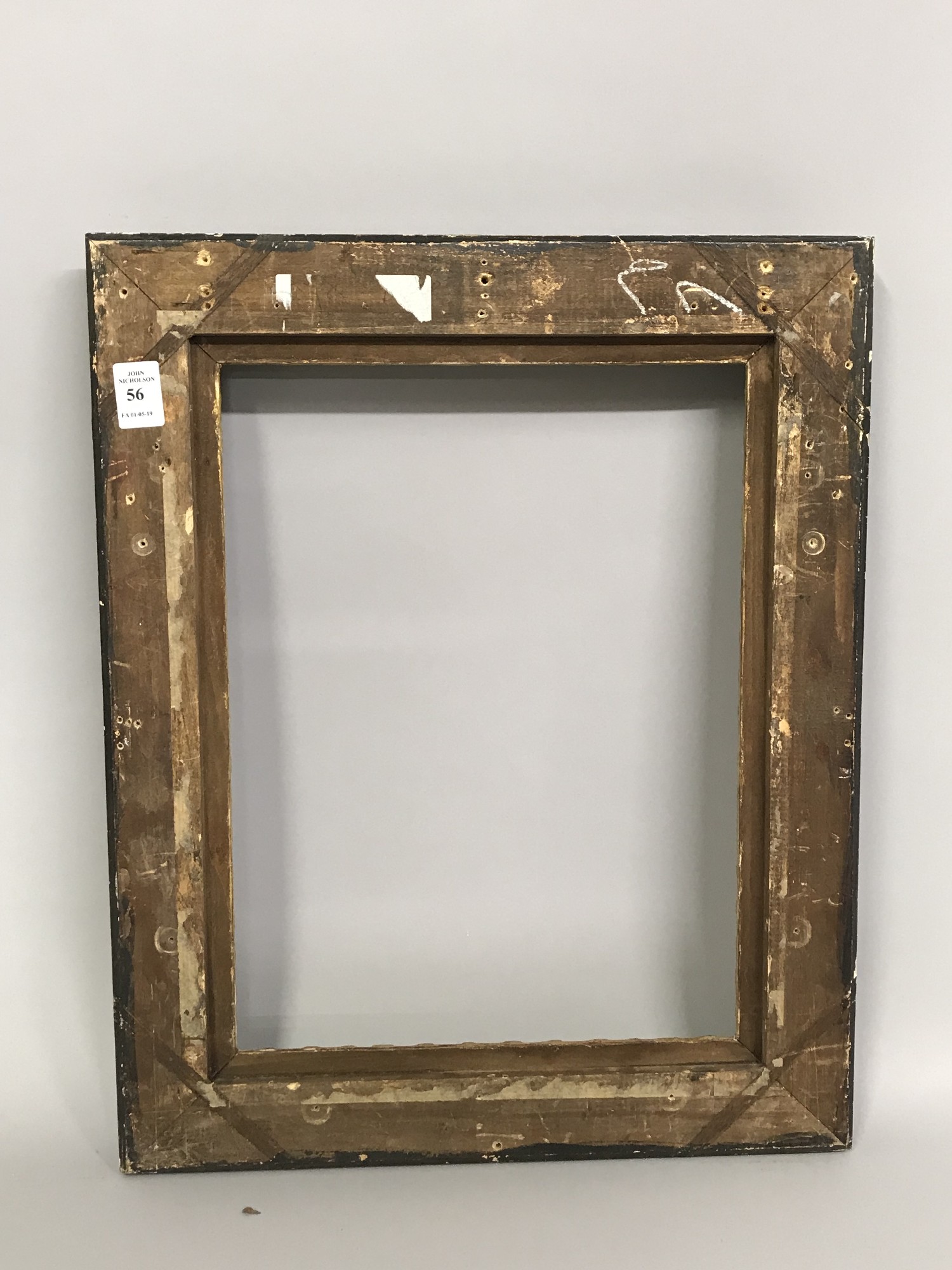 Early 19th Century Italian School. A Black and Gilt Frame, 14.25" x 10.75" (rebate). - Image 3 of 3