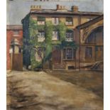 20th Century English School. The Fa ade of a House, in the Camden Town Style, Oil on Canvas,