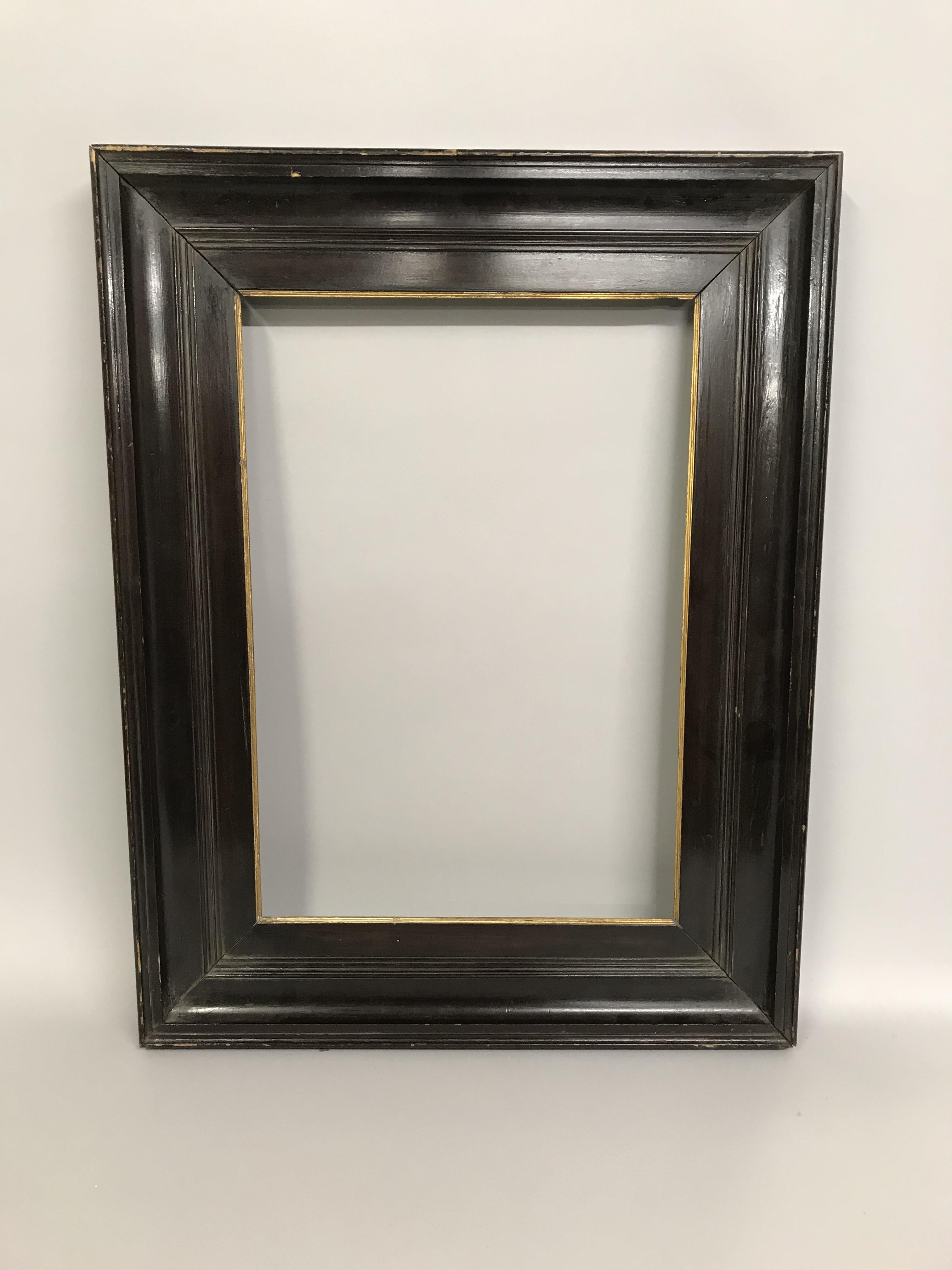 19th Century Dutch School. A Dark Wood Frame, with Gilt inner edge, 21.75" x 15.25" (rebate). - Image 2 of 3