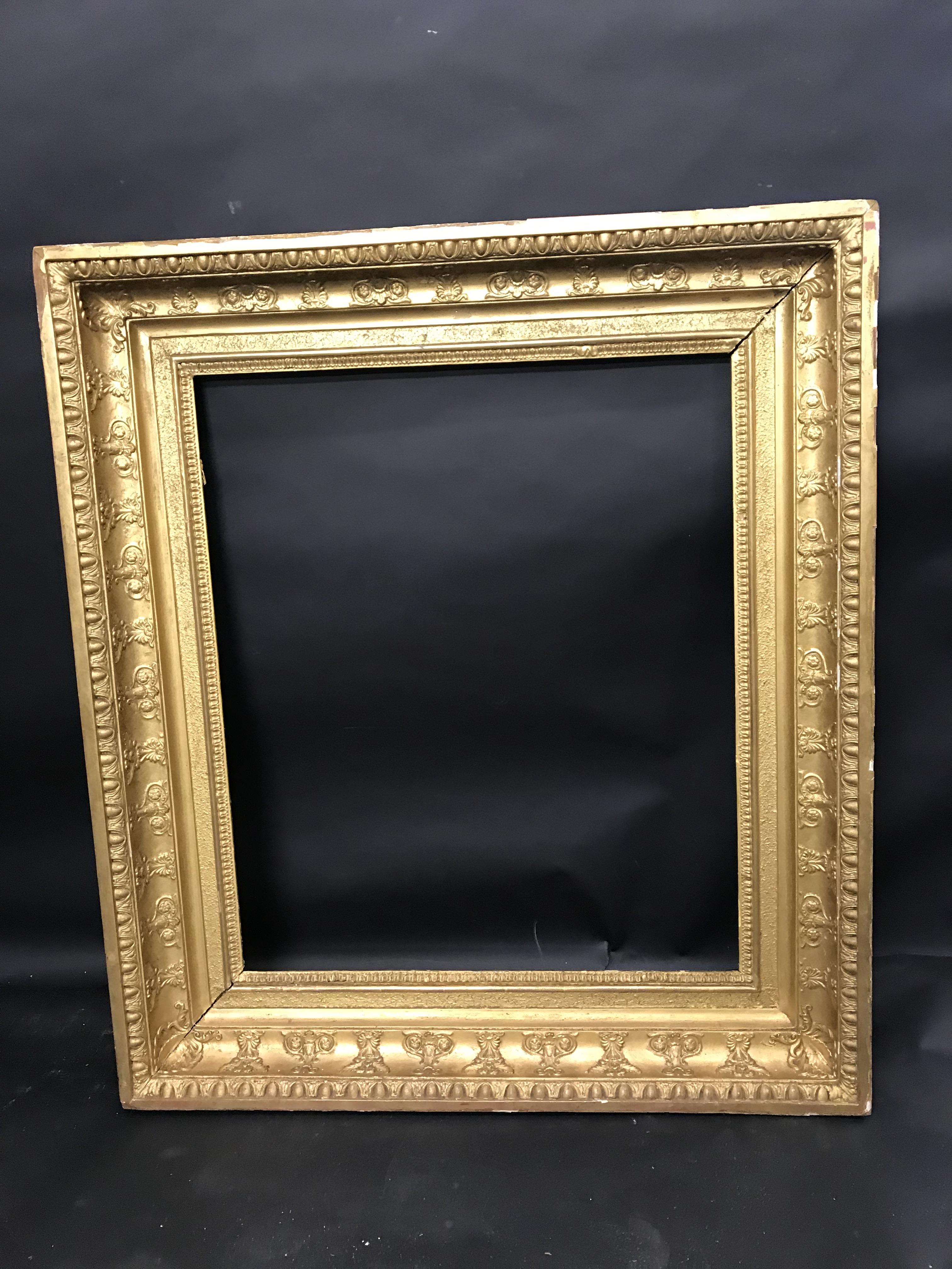 19th Century French School. An Empire Gilt Composition Frame, 26" x 22" (rebate). - Image 2 of 3
