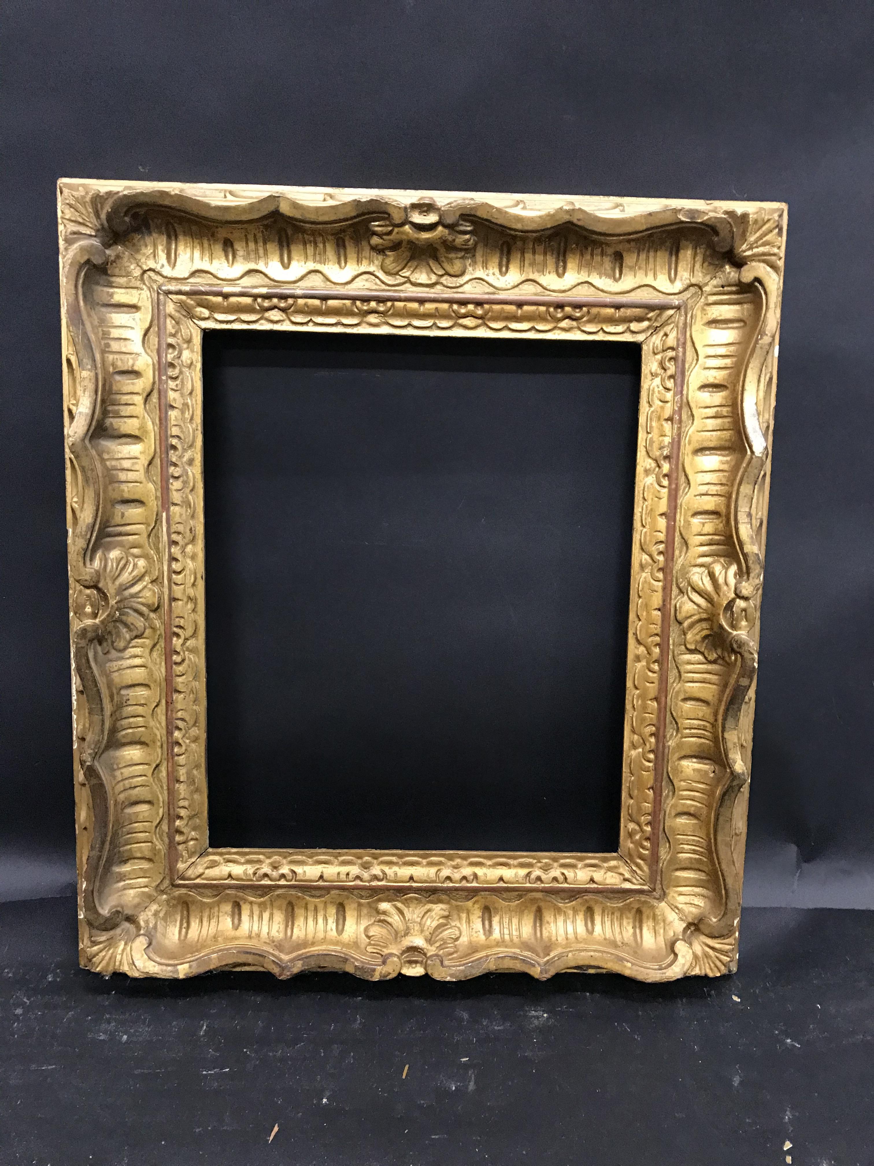 19th Century English School. A Carved Giltwood Frame, 12" x 9.5" (rebate). - Image 2 of 3