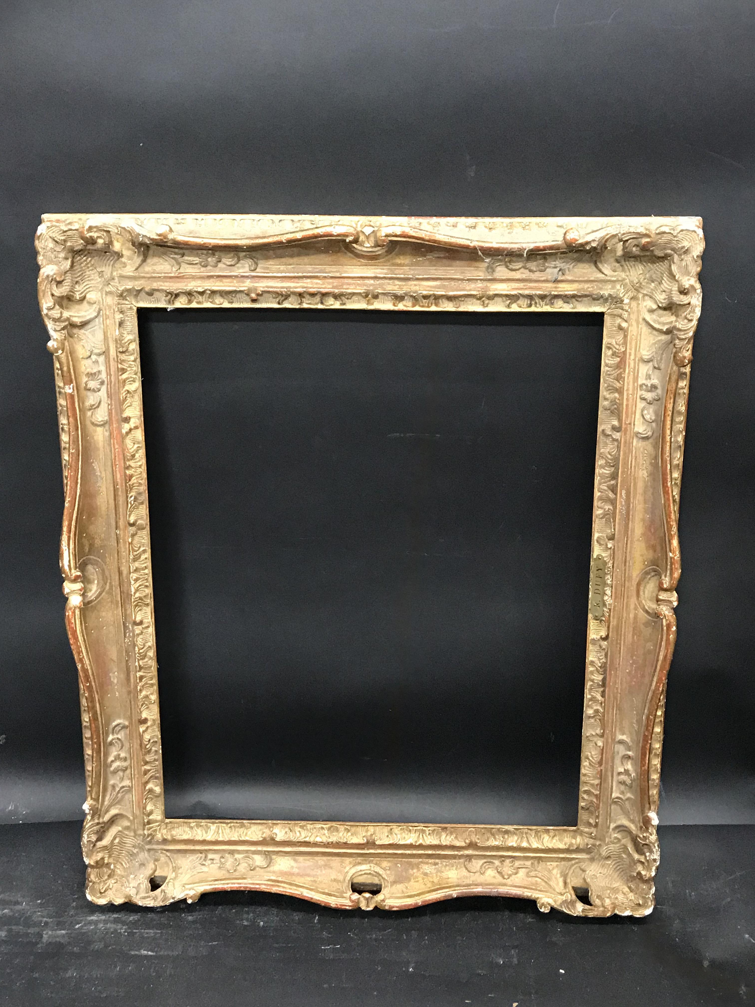20th Century French School. A Carved Giltwood Frame, with Swep and Pierced Centres and Corners, 15. - Image 2 of 4