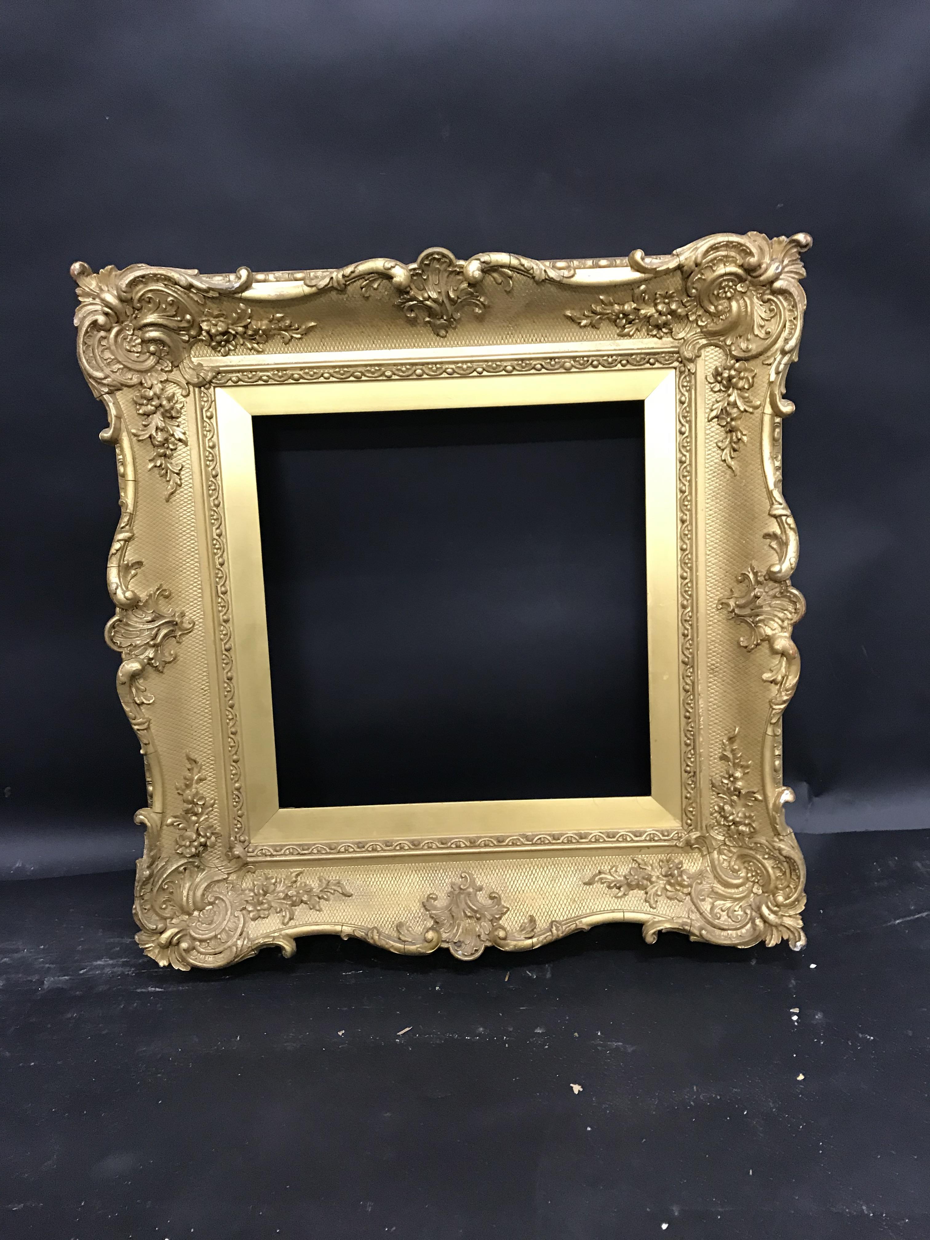 19th Century English School. A Gilt Composition Frame, with Swept Centres and Corners, 10.75" x 10. - Image 2 of 3