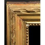 19th Century French School. A Carved Giltwood Mirror Frame, with Inset Mirror, 62.25" x 31.5" (