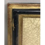 20th Century Dutch School. A Black and Gilt Frame, with Inset Slip and Glass, 16.5" x 14.5" (