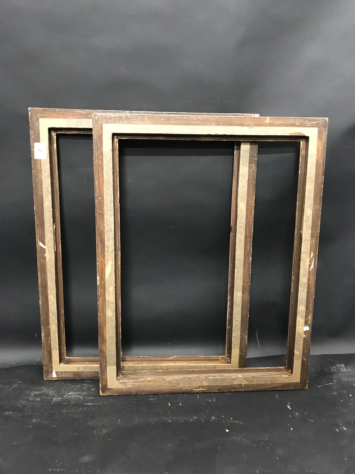 20th Century Italian School. A Carved Giltwood Frame, 19.75" x 14.5" (rebate), and the companion - Image 3 of 3