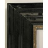 20th Century Dutch School. A Black Wood Frame, with a Gilded inner edge, 17.5" x 14.25" (rebate).