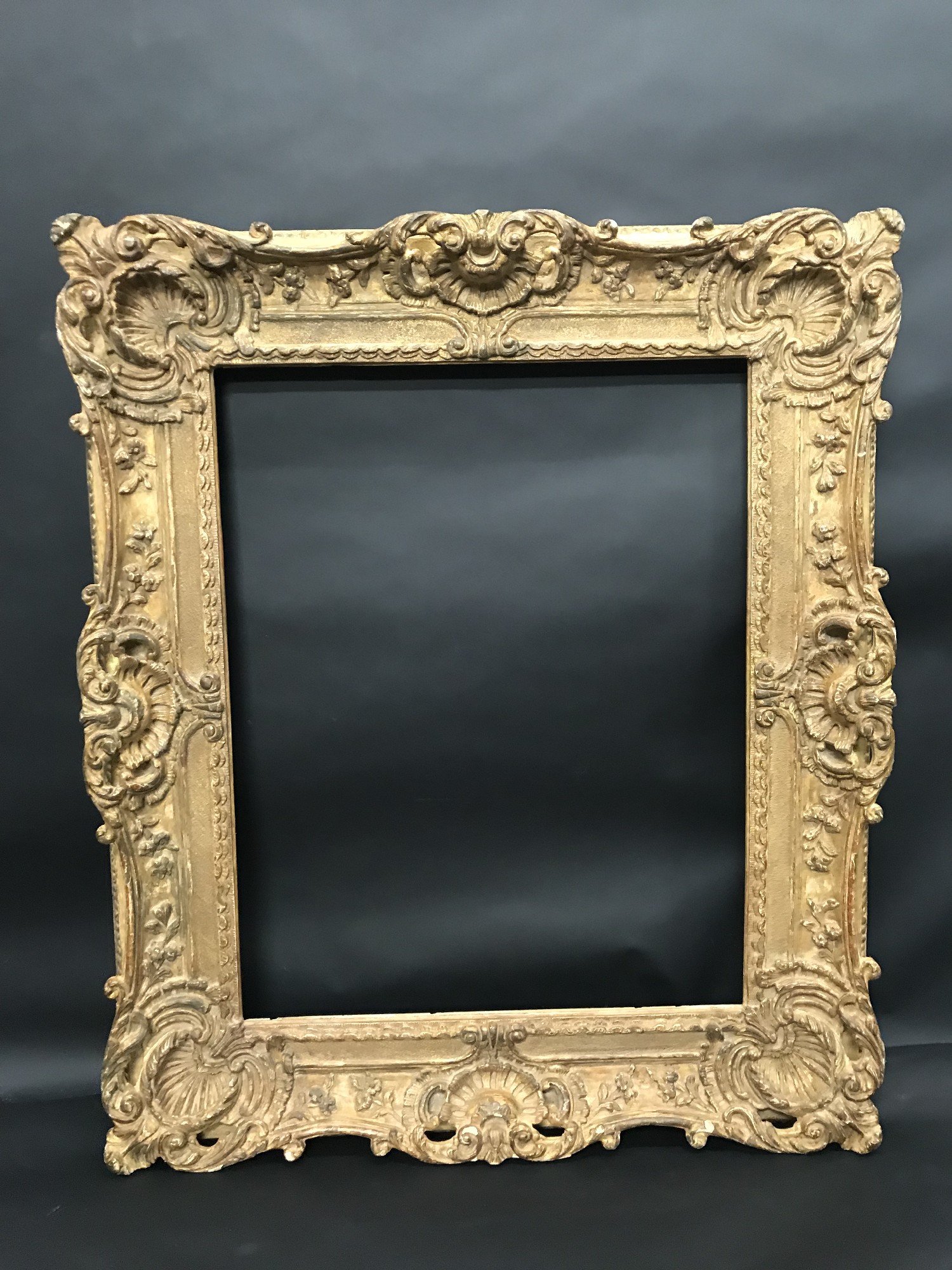 20th Century English School. A Carved Giltwood Frame in the Louis XVI style, with Swept and - Image 2 of 3