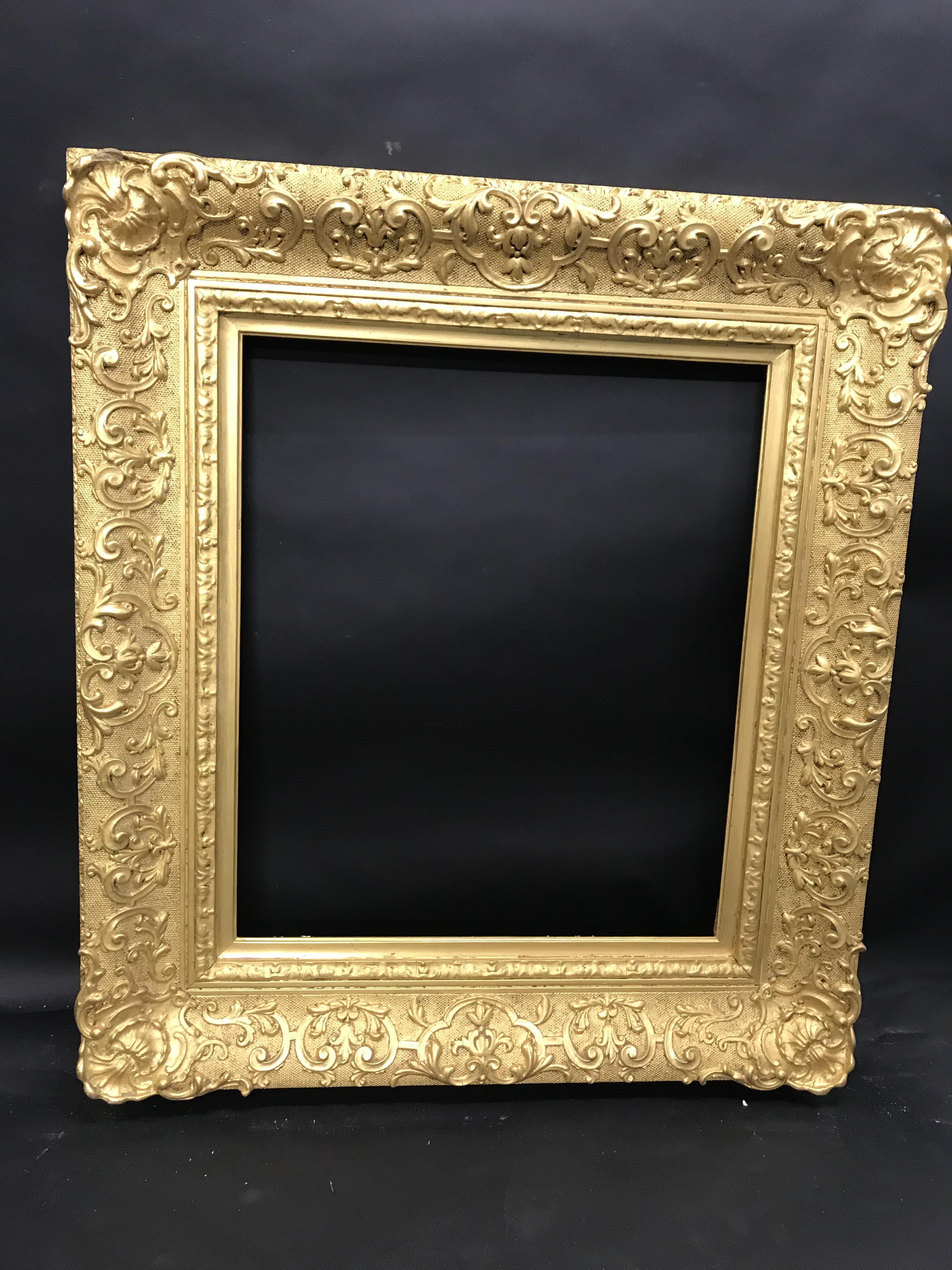 19th Century English School. A Fine Gilt Composition Frame, with Swept Corners, 24" x 20" (rebate). - Image 2 of 3