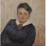Oscar Sivertsen (1876-1940) Norwegian. Portrait of an Elderly Lady, Oil on Canvas, Signed and