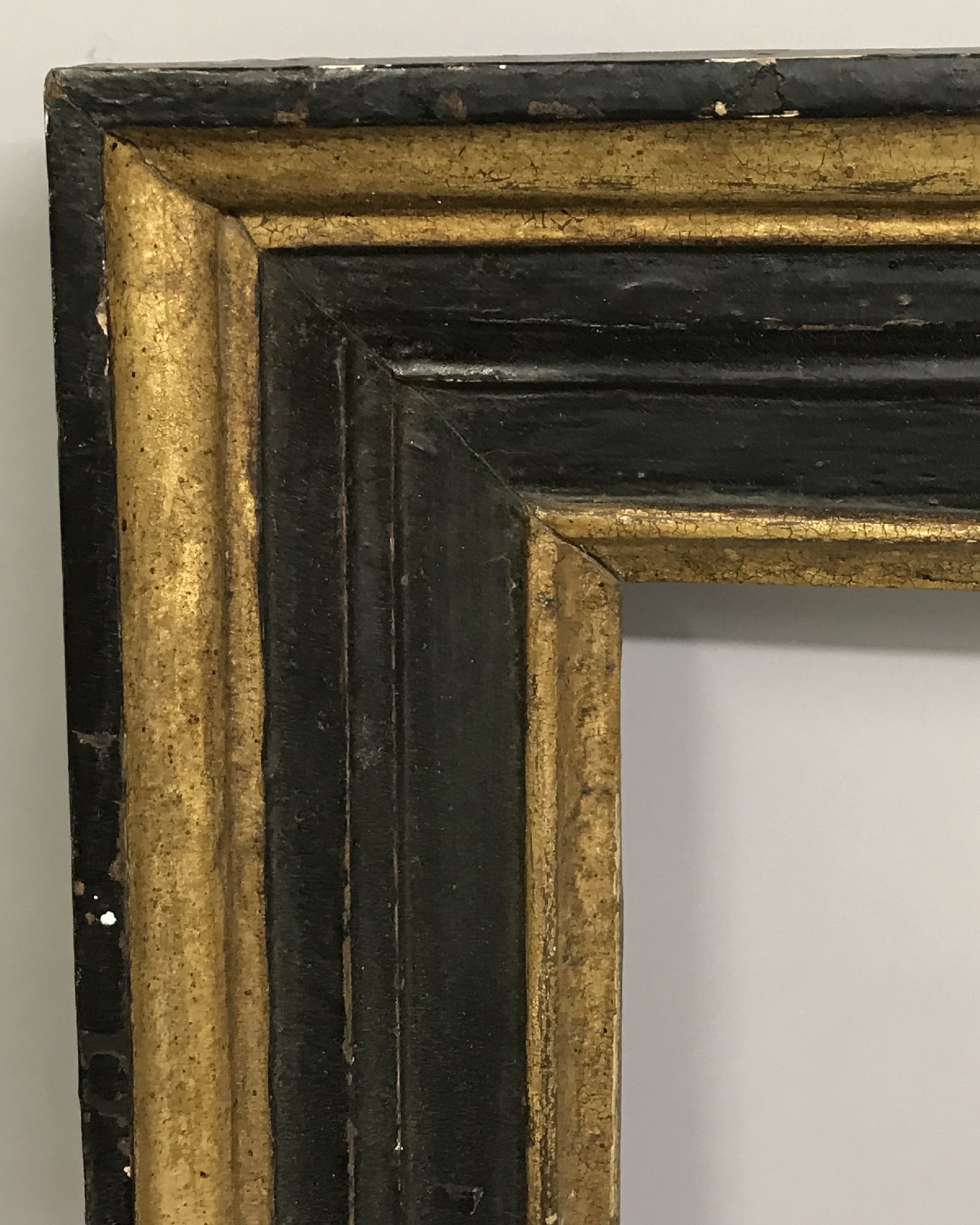 20th Century English School. A Dark Wood Frame, with inner and outer gilding, with purpose build bow