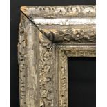 18th Century English School. A Carved Wood Silvered Frame, with Lely Panels, 27.25" x 22.75" (