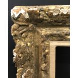 18th Century French School. A Carved Giltwood Frame, with Swept Corners, 12" x 8.25" (rebate).