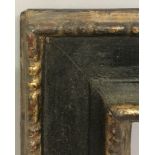 20th Century Italian School. A Black and Gilt Carved Frame, 17.25" x 10" (rebate).