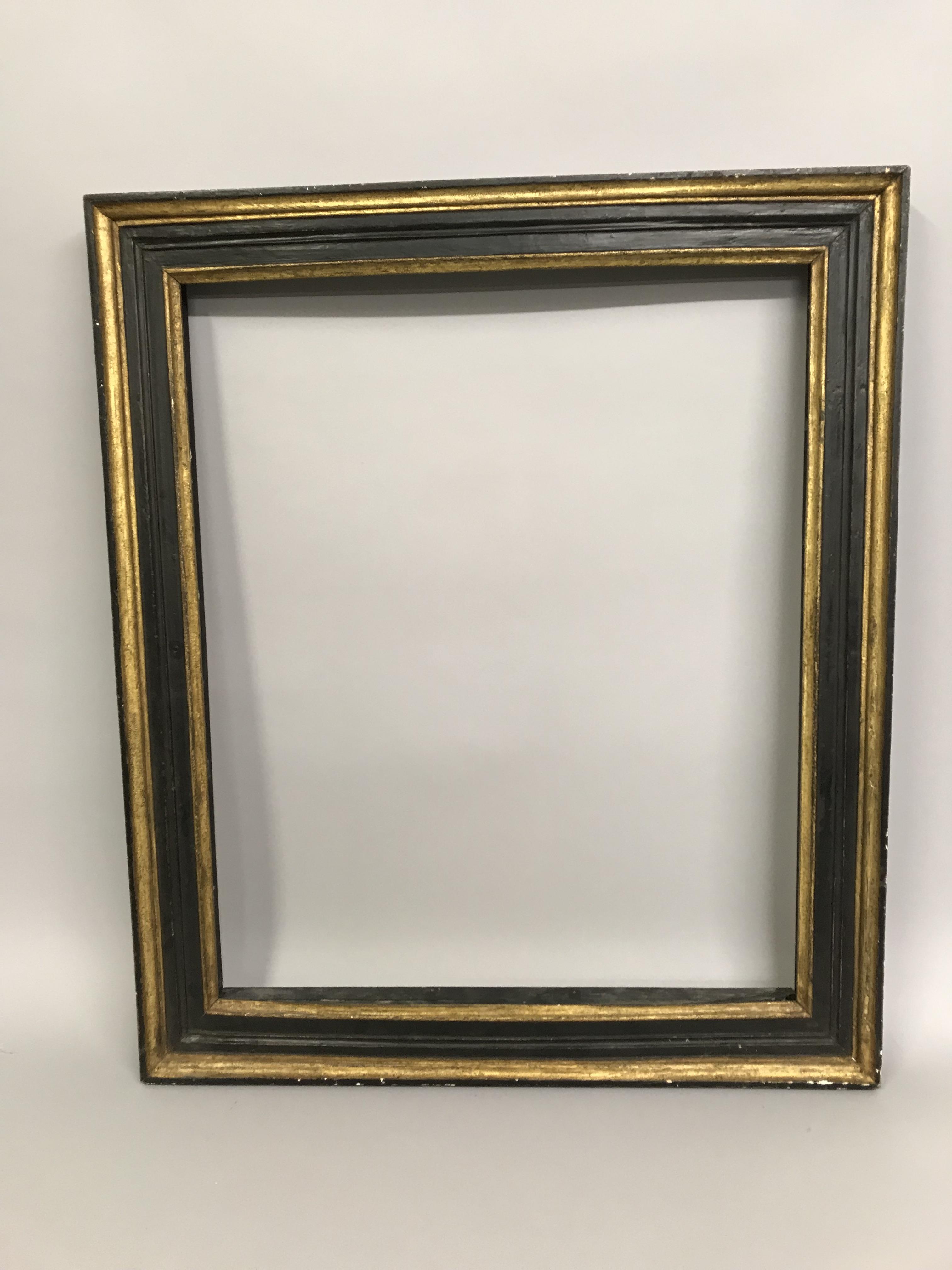 20th Century English School. A Dark Wood Frame, with inner and outer gilding, with purpose build bow - Image 2 of 4