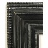 20th Century Dutch School. A Black Lacquered Frame, 17.25" x 13.75" (rebate).