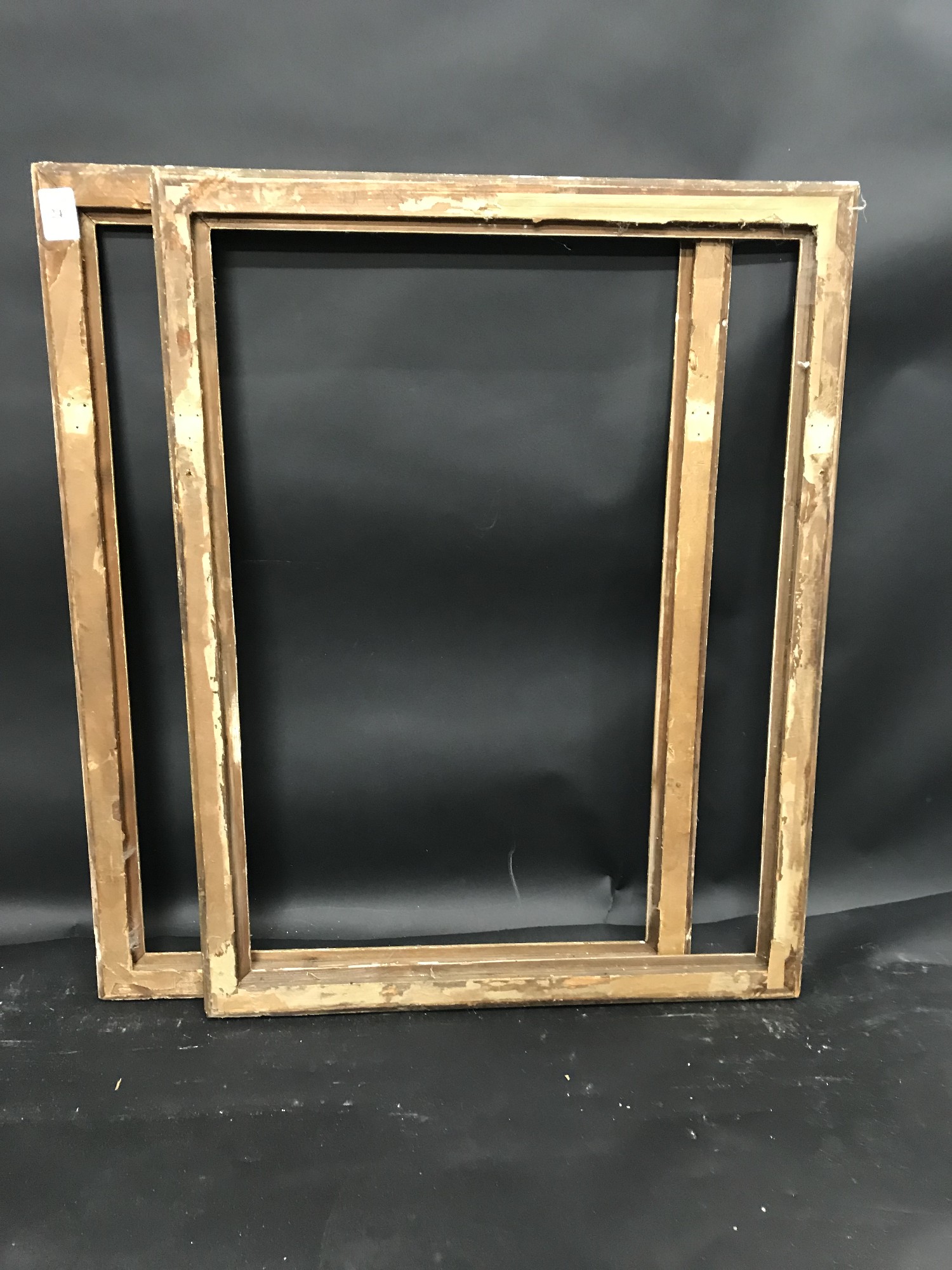 19th Century French School. A Gilt Composition Frame, 21.5" x 16 (rebate)", and the companion piece, - Image 4 of 4