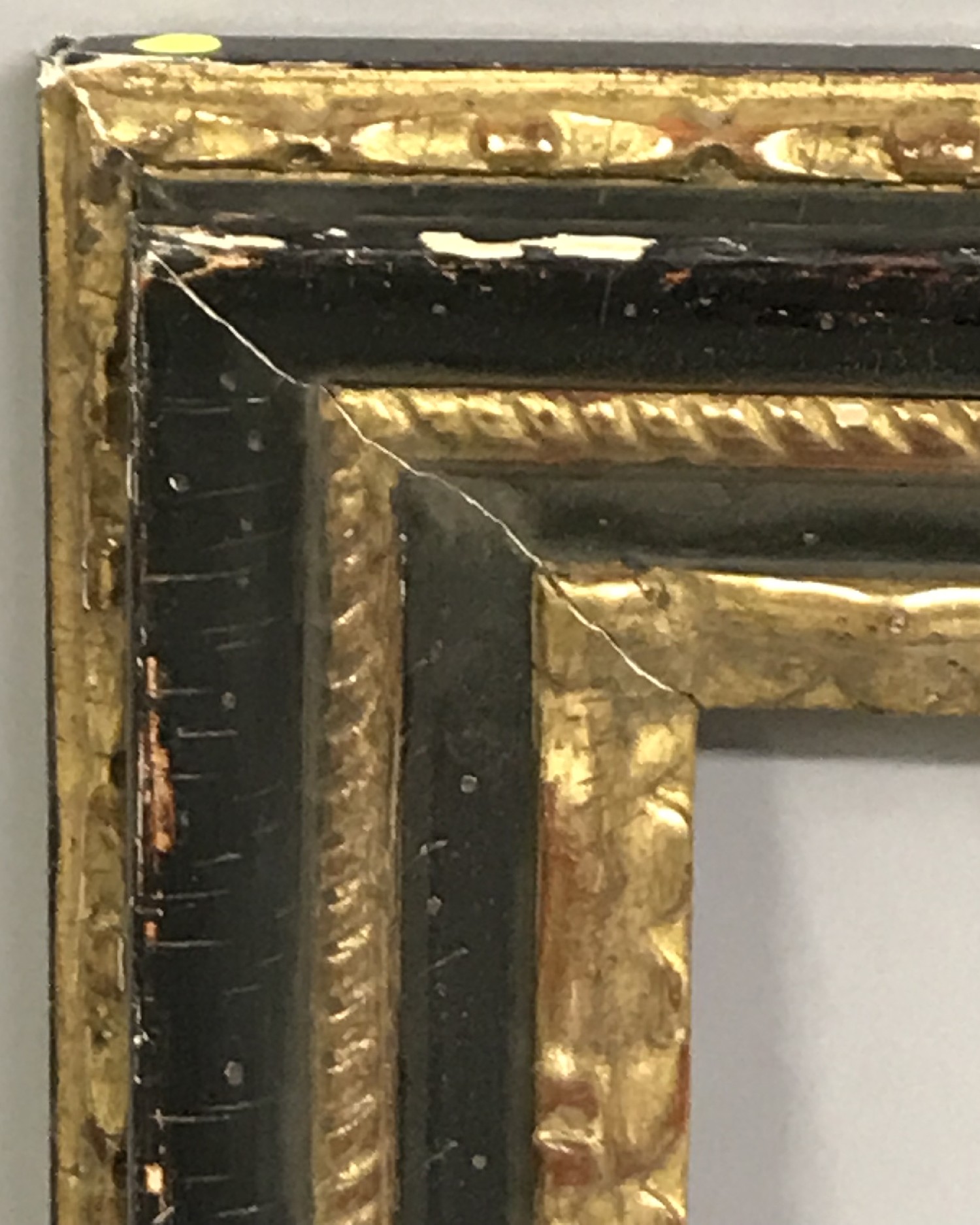 Early 19th Century Italian School. A Black and Gilt Frame, 14.25" x 10.75" (rebate).