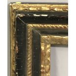 Early 19th Century Italian School. A Black and Gilt Frame, 14.25" x 10.75" (rebate).