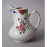 AN 18TH CENTURY CHINESE FAMILLE ROSE PORCELAIN COFFEE POT, decorated with scenes of floral