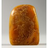 A SMALL CHINESE CARVED SCHOLAR'S ROCK. 6.5cms high.