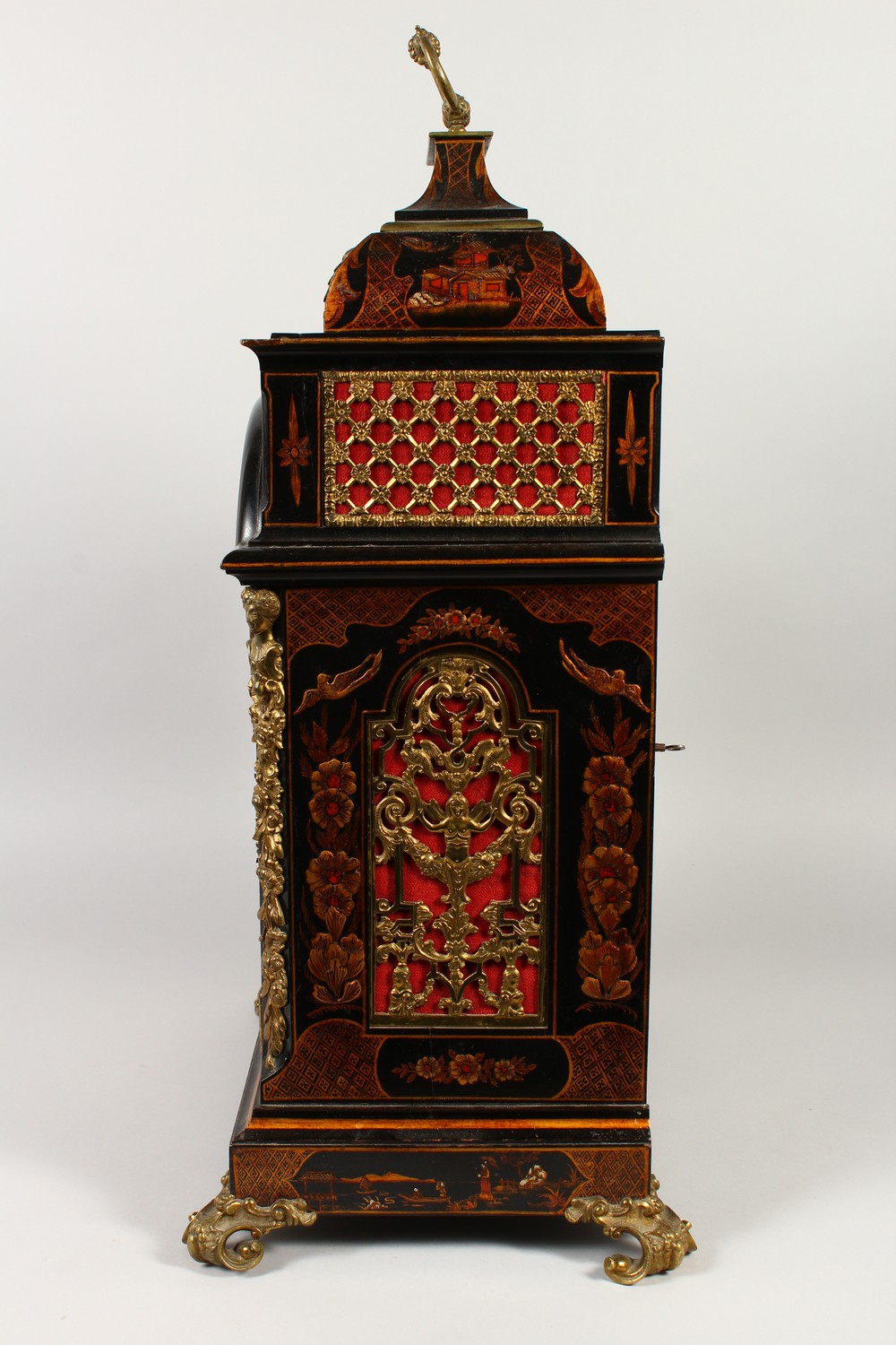 A VERY GOOD 19TH CENTURY LACQUER BRACKET CLOCK by J. & A. JUMP, 1A OLD BOND STREET, LONDON, with - Image 5 of 18