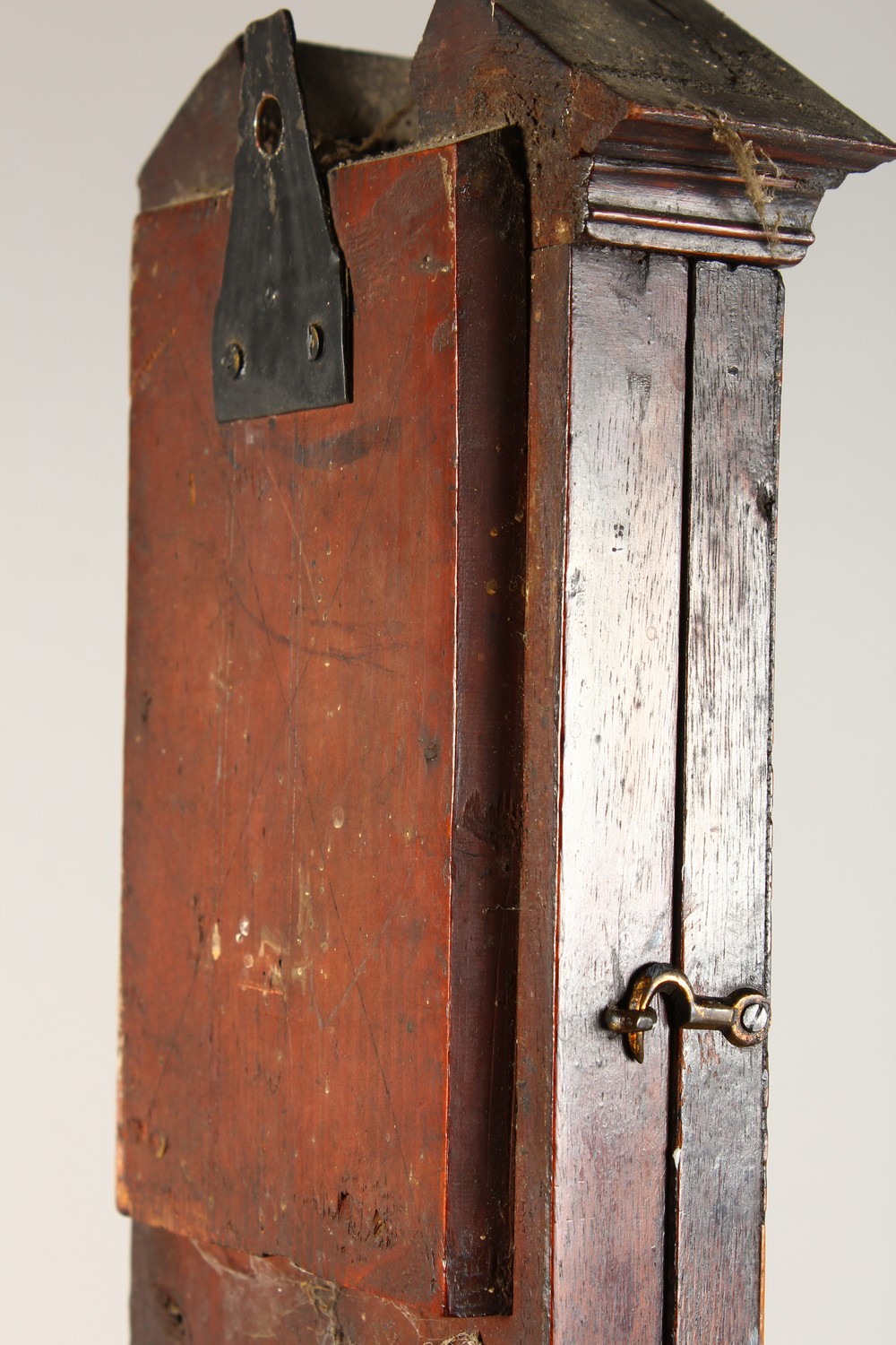 A GEORGE III MAHOGANY STICK BAROMETER by B. GATTY, READING, with brass face. 37ins long. - Image 8 of 10