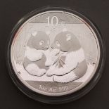 A CHINESE 1oz SILVER COIN 2008