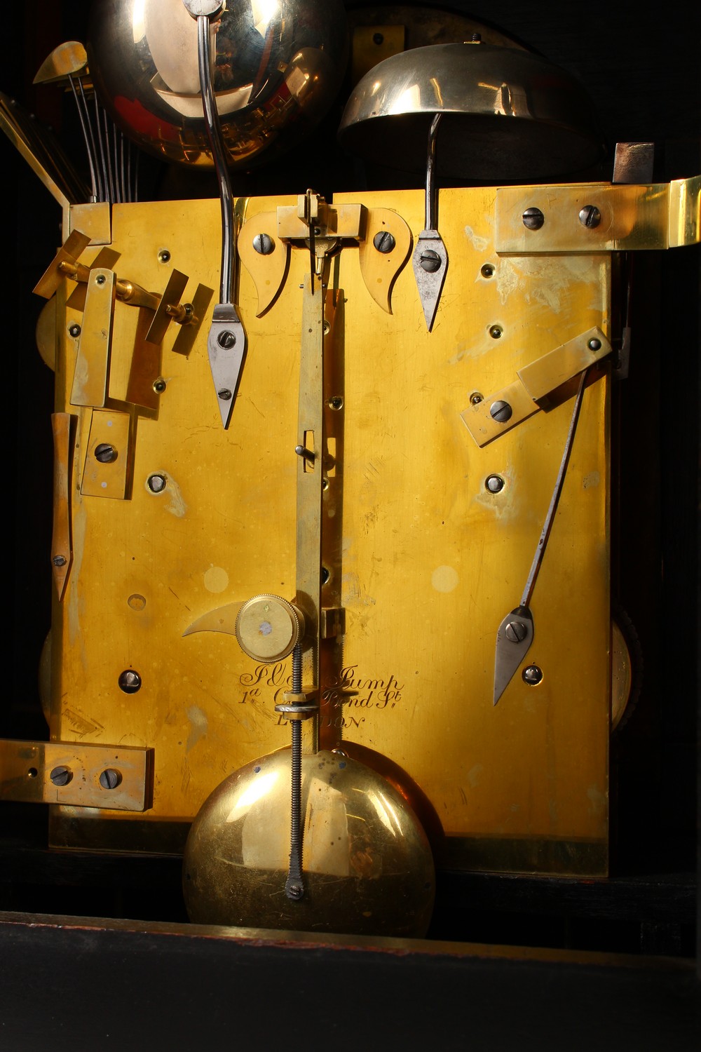 A VERY GOOD 19TH CENTURY LACQUER BRACKET CLOCK by J. & A. JUMP, 1A OLD BOND STREET, LONDON, with - Image 8 of 18