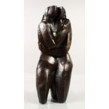 AFTER OSSIP ZADKINE (1888-1967) RUSSIAN. "INTIMATE" Signed O. ZADKINE. 47.25cms high x 18cms wide.