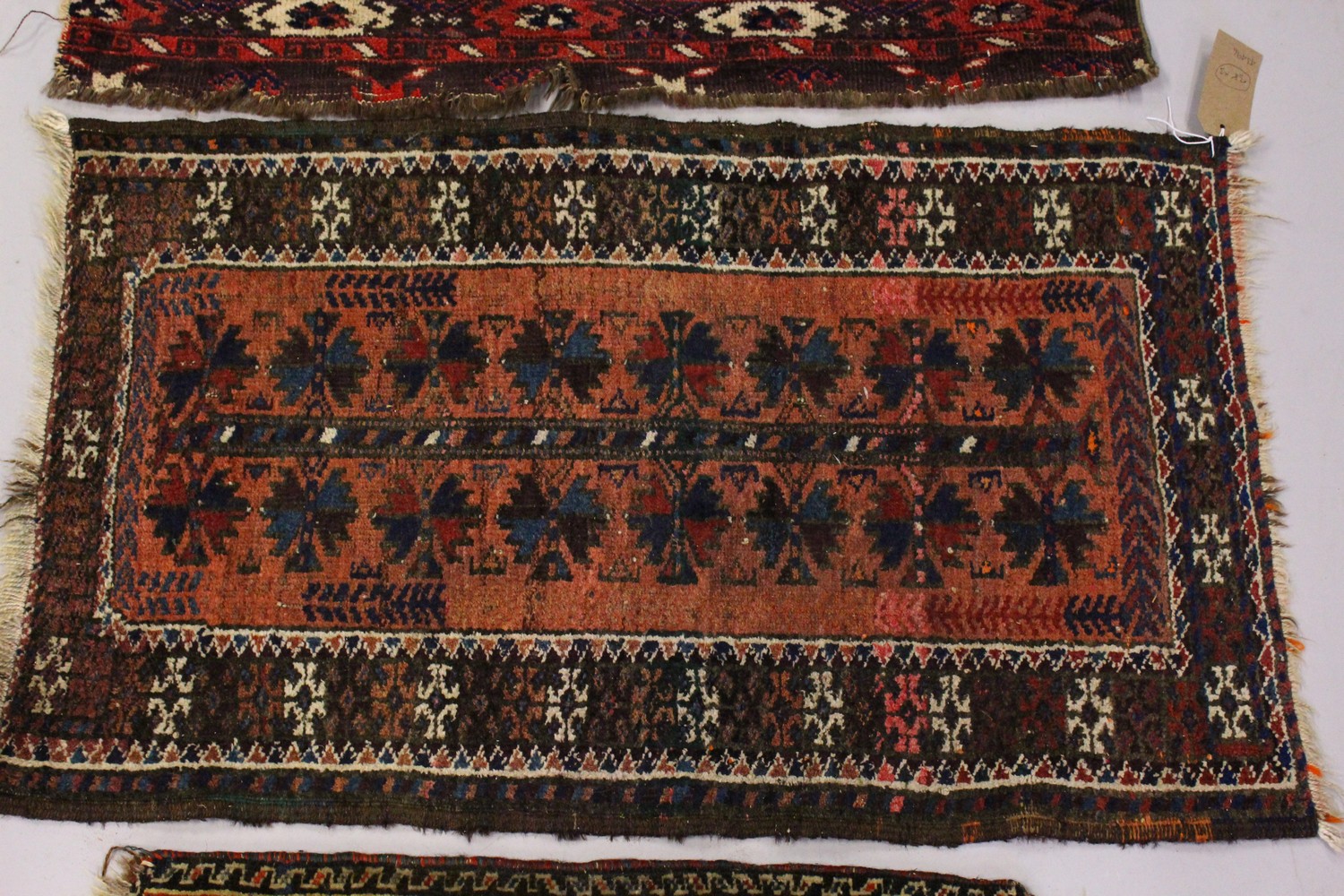 THREE SMALL PERSIAN RUGS, various sizes. - Image 3 of 4