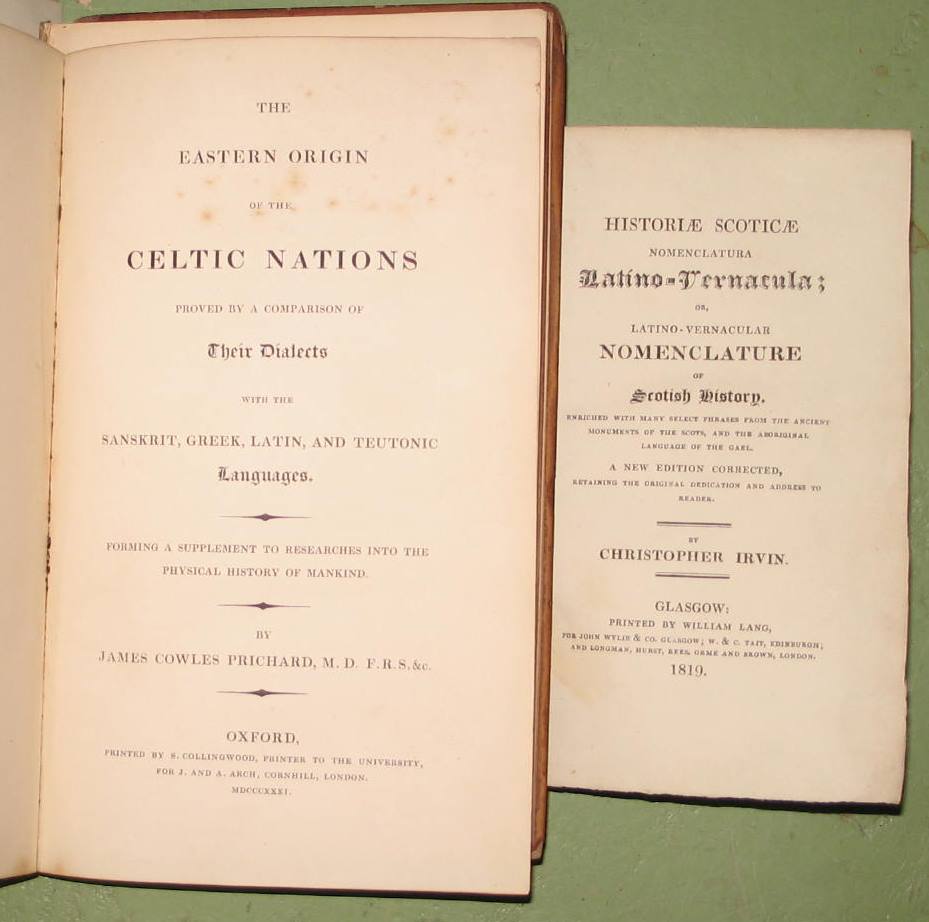 PRICHARD (J.) Eastern Origin of the Celtic Nations proved by a comparison of their dialects, 8vo,