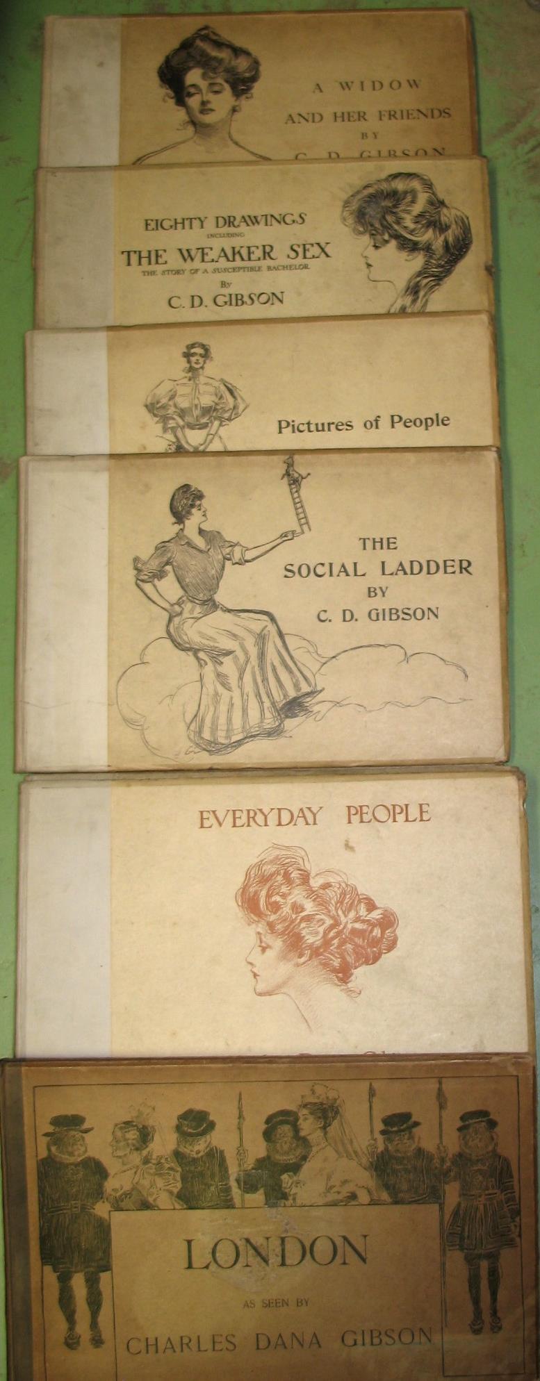 GIBSON (Charles Dana) illustrator; 8 titles, lge obl. 4to, illus., cloth-backed pictorial boards,