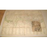 [MAP / LONDON] WALLIS (J.) London, Westminster and Southwark, engr. linen-backed folding map, 42 x
