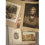 [PRINTS] misc. mainly 19th c. prints & lithographs (1 box).