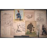 [PRINTS] a good variety of prints, caricatures etc. (& a few misc. from the Asiatic Litho. Press,