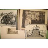 PRINTS, PHOTOS, original WWI cartoon by "AHMED", small q.