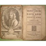 HABINGTON (W.) Historie of Edward the Fourth, engr. portrait (trimmed, from another work?) title,