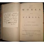 VIRGIL, The Works of, English edn. by Robert Andrews, 8vo, contemp. calf (rubbed), Birmingham,
