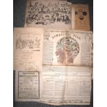 [PHRENOLOGY] misc. prints & broadsides, 19th c.