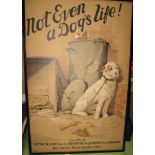 R.S.P.C.A., a colour poster "Not Even a Dog's Life!", 29 x 18 inches, framed (no glass) (1).