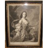 [MEZZOTINTS] "Lady Boyd" engr. by J. Ardell after A. Ramsay, 35 x 25cms [S], f & g; & a larger mezzo