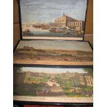 After MARIESCHI, Doges Palace, hand-coloured view and 2 others, Laurie & Whittle, 1794 (3).