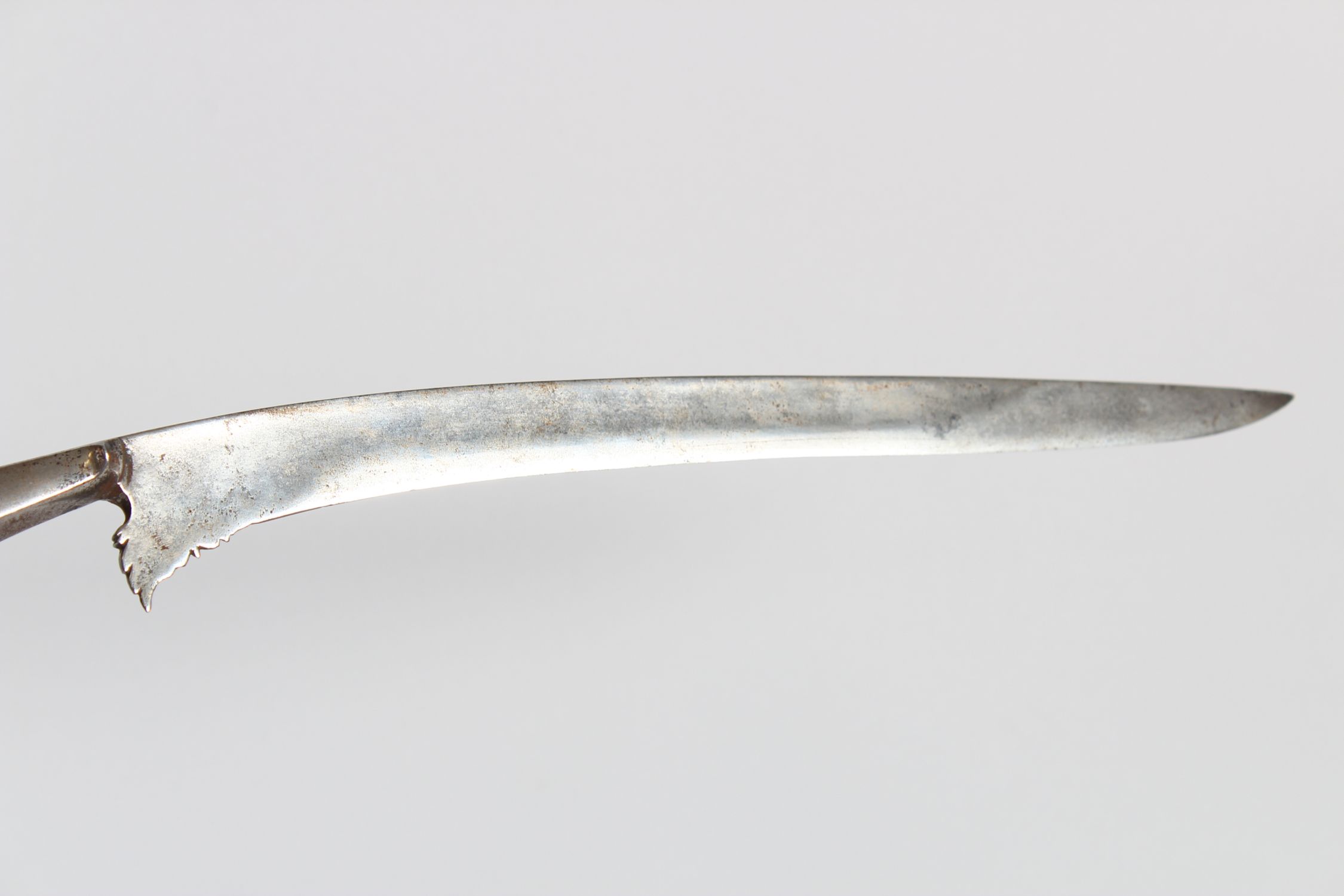 TWO 18TH-19TH CENTURY MALAYSIAN DAGGERS, one with rhino carved handle, 40cm long. - Image 5 of 5